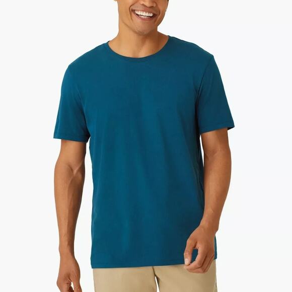 Bombas Bee Better Dark Teal Blue T-shirt Pima Cotton Short Sleeve Crew Neck Tee - Picture 1 of 8